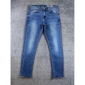 Noend Denim Skinny Jeans Mens 33 Medium Wash Blue Made in USA MS1121BSAN30